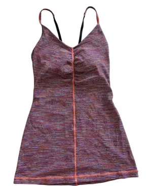 Lululemon athletic tank size 4 multicolor stripes,‎ rainbow purple thumbnail 1