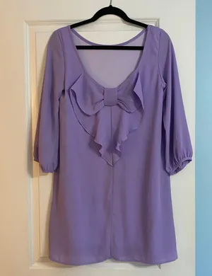 The Blue Door Collection Purple Mini Dress thumbnail 1
