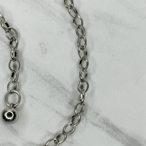 Y2K Rhinestone Flower Silver Chain Belt Extra Small/Small (XS/S) ✨ thumbnail 9