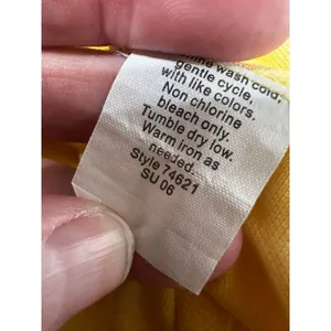 VINTAGE 2006 J.Crew Slim Fit Pique Polo Shirt Yellow Medium Y2K‎ Preppy Size M thumbnail 6