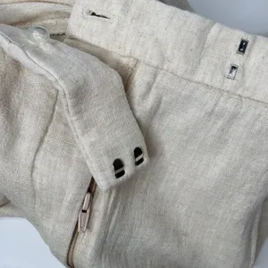 Abercrombie & Fitch Sloane Linen-Blend Wide Leg Pants thumbnail 8