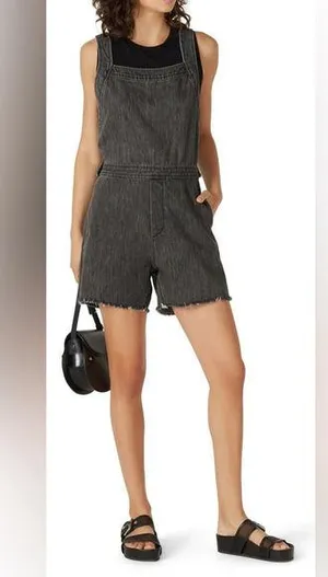 Rag & Bone Jean 100% Cotton Cross Back Romper Rent the Runway Preloved L $325 thumbnail 1