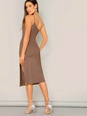 Shein Brown Dress thumbnail 2