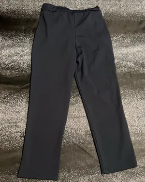 Womens small Maison d'Amélie black elastic drawstring trousers/joggers-navy blue thumbnail 2