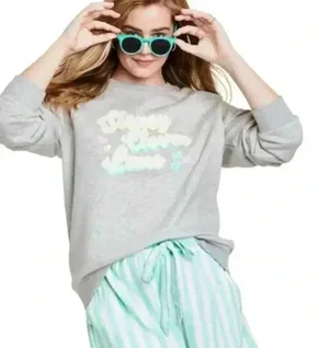 NWT Stoney Clover Lane x Target Crew Sweatshirt Gray S thumbnail 1