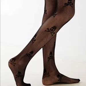 Skull Halloween Mesh Fishnet Tights New thumbnail 3