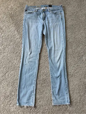 AG Adriano Goldschmied The Stevie Light Wash Slim Straight Size 28 thumbnail 2