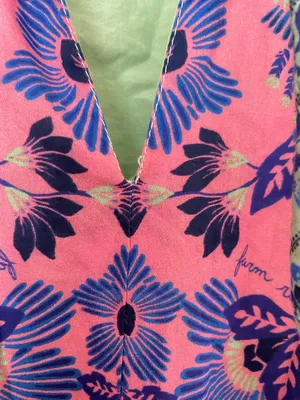 Farm Rio Short Sleeve Tiered Floral Midi Dress in Size Small Anthropologie thumbnail 7