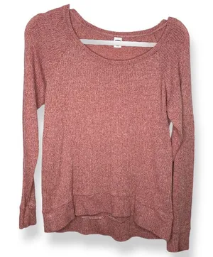 Old Navy Pink Long Sleeve Sweater Shirt Extra Small thumbnail 1