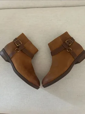 VIONIC Rhiannon Bootie Western, Cognac Oil Nubuck, Size 7.5, NWOT thumbnail 5