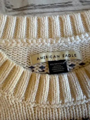 American Eagle Women's Knit Sweater Pullover Nautical Preppy Classic Stripe XS thumbnail 8