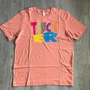 Teach Coral Graphic Tee thumbnail 1