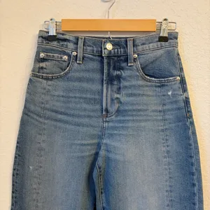 Pistola‎ Eli Barrel Jeans 24 Rhythm Vintage High Rise Arched Cropped Light Wash thumbnail 3