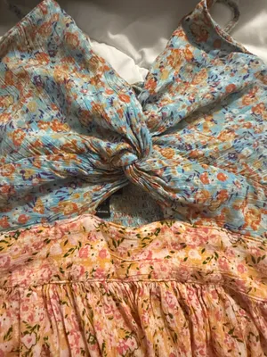 Floral tie front Angie maxi dress thumbnail 3