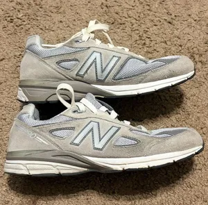 Women's New Balance 990v4 Gray Suede Leather Running Walking Shoes Size 6 thumbnail 1