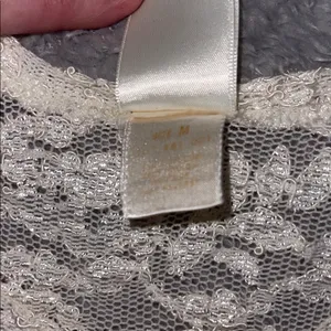 Victoria’s Secret Sheer Lace Top – Ivory Floral | Coquette • Romantic • Feminine thumbnail 3