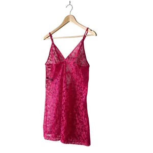 Popsi Lingerie Floral Sheer Pink Night Gown Large thumbnail 2