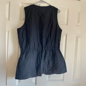 Duluth & Trading size large black quilted vest golden harvest convertible thumbnail 4