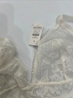 Have Lace Triangle Bralette in Ivory thumbnail 3