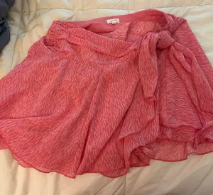 Aerie Wrap Skirt Pink thumbnail 1