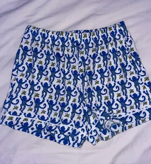 Roller Rabbit Blue Monkey  Pajamas thumbnail 3
