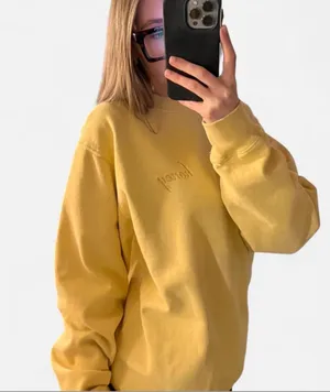 Yellow Brandy Melville Crewneck Sweatshirt thumbnail 2
