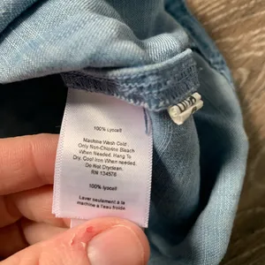Vineyard Vines Chambray Sleeveless Tunic Blue Dress 2 thumbnail 3