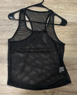 Black Mesh Tank Top thumbnail 1