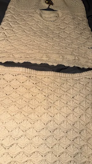 Cream crochet halter set Tan Size M thumbnail 2