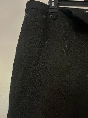 Iris Slim black textured pants thumbnail 2