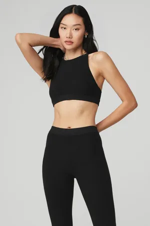 ALO YOGA Alosoft Iconic 90's Bra - Black XS NWT ( SOLD OUT) thumbnail 1