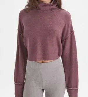 URBAN OUTFITTERS Out From Under Crop Long Sleeve Turtle Neck Shirt. Women’s S. thumbnail 1