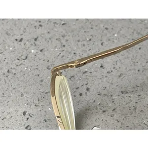 Boulevard Boutique Eyeglasses Frames ONLY B4152 44-20-135 Gold GD Round thumbnail 8