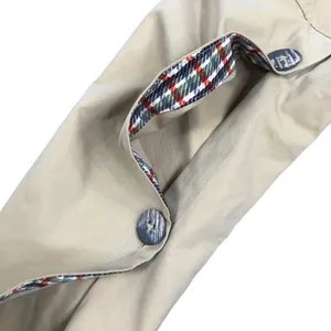 N12H Trench Jacket Sz XS Tan Button Up Sleeve Boho City Chick Rare Preppy NWOT thumbnail 11