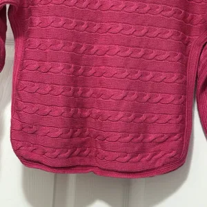 Lauren Ralph Lauren Pink Cable Knit Sweater Women’s Size XS thumbnail 2