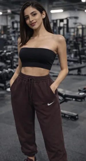 Nike Sportswear Women's Brown Jersey Easy Mid Rise Joggers (DV4864-237) 3X NEW thumbnail 1