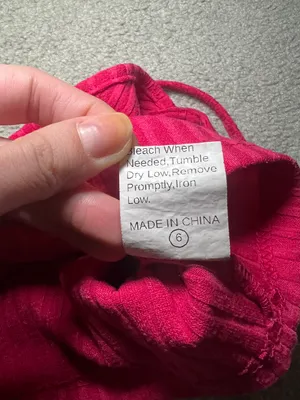 Hot Pink Cropped V-neck Tank Top Size Small thumbnail 5