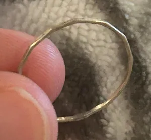 ring band sterling silver 925 beautiful unique size 6.5 thumbnail 1