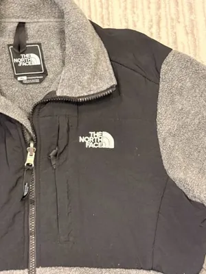 The North Face women's XL gray/black Denali fleece coat thumbnail 4