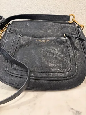 Marc Jacobs Empire City Mini Messenger Leather‎ Crossbody Bag, Black thumbnail 3