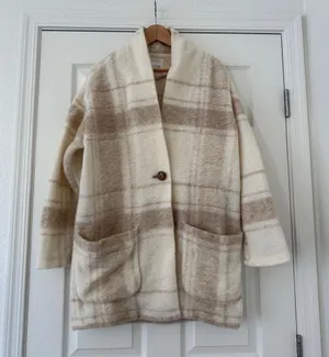NWOT Aritzia Wilfred Free Off Duty Wool Coat Large fits small thumbnail 3