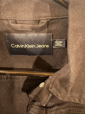 Calvin Klein black denim jacket sz XS minimalism streetwear thumbnail 3