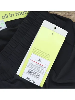 All In Motion Womens Athletic Quick Dry Lined Pocketed Running Shorts Black M thumbnail 5