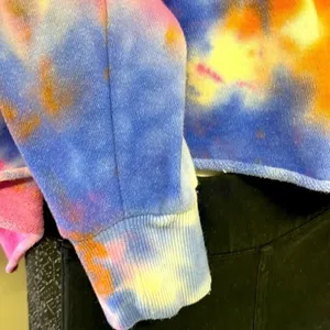 Wild Fable Bright and Comfy Tie Dye Crewneck Cropped Sweatshirt- XXL thumbnail 3