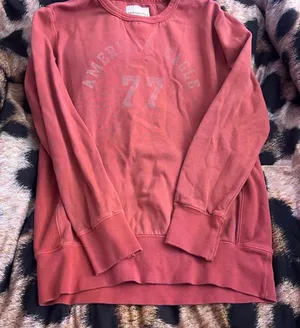 American-eagle Women's Pink and Red Sweatshirt thumbnail 1