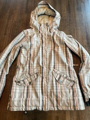 686 Women’s Winter Coat Jacket Ski Snowboard Plaid Hood - size XS thumbnail 1