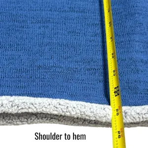 Kuhl Blue Quarter Zip Mock Neck Sherpa Lined Fleece Pullover Cabincore‎ Hiking L thumbnail 12