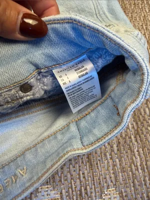 American Eagle Outfitters Light Wash Distressed Boyfriend Jeans thumbnail 2