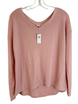 Gap Soft V Neck Sweater Womens Size Medium Pink NWT Style 724703 NEW thumbnail 1