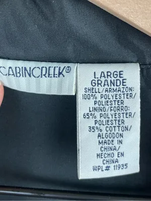 Vintage Cabin Creek Windbreaker Jacket Womens Size Large Embroidered Fall Leaves thumbnail 5